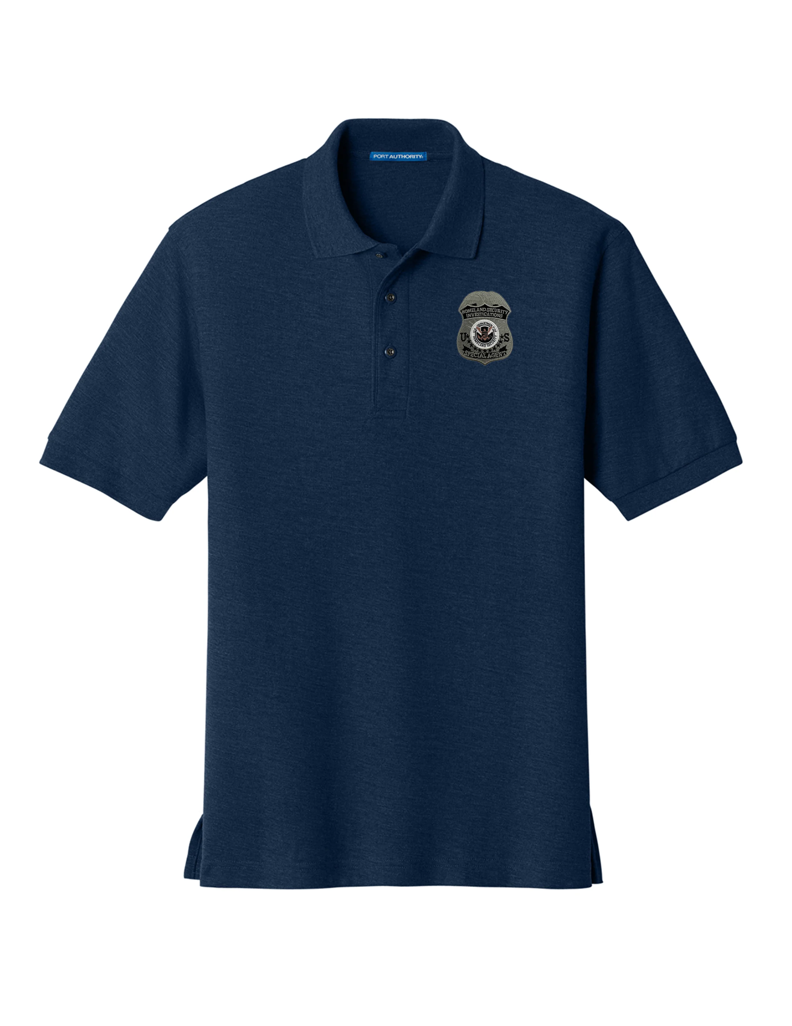 MEN'S HSI S/A BADGE PORT AUTHORITY POLO - K500 - Image 2