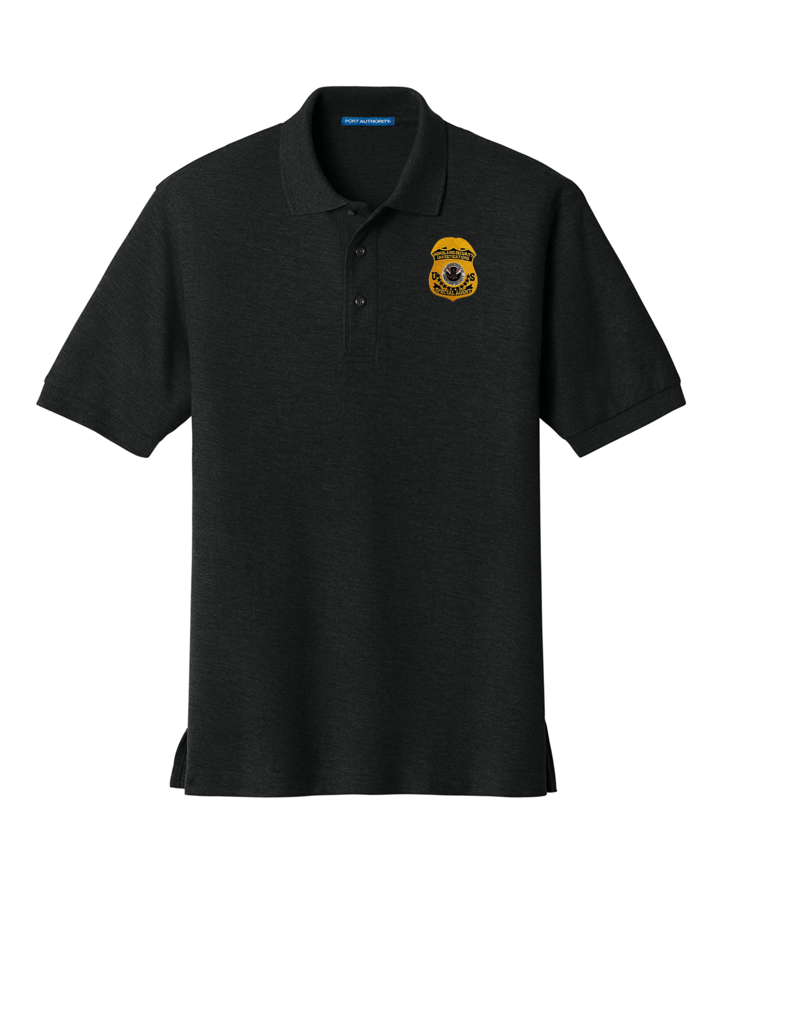 MEN'S HSI S/A BADGE PORT AUTHORITY POLO - K500 - Image 5