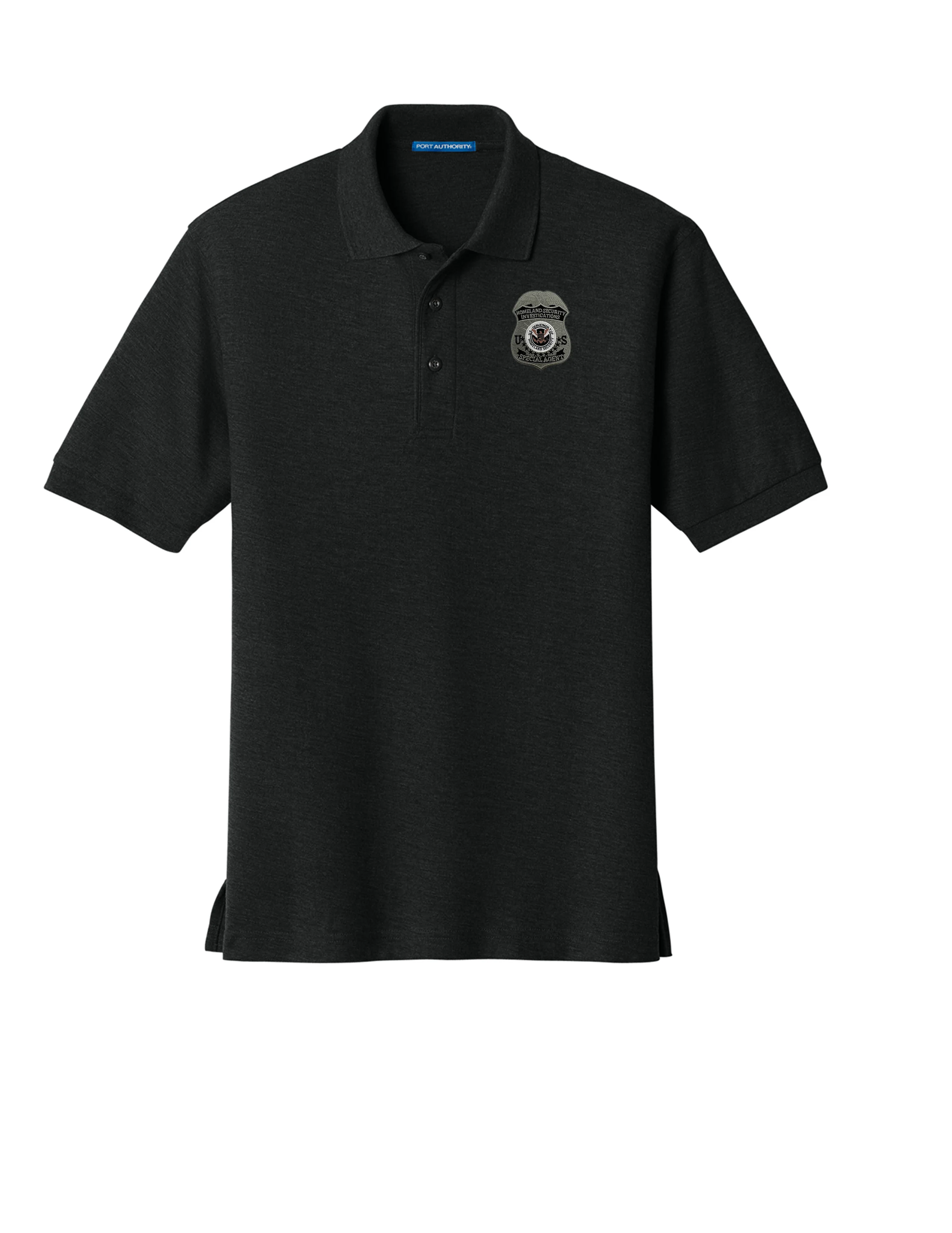 MEN'S HSI S/A BADGE PORT AUTHORITY POLO - K500 - Image 6