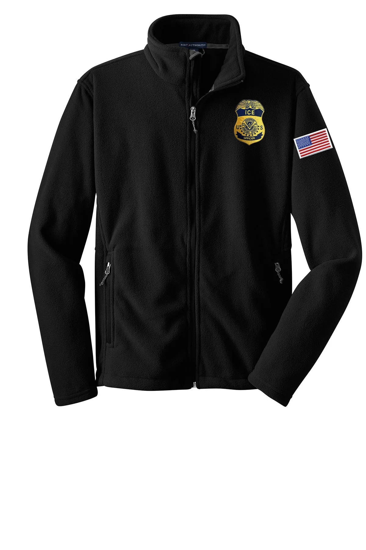 MEN'S ICE OFFICER BADGE FLEECE FULL ZIP JACKET-F217 - Image 3