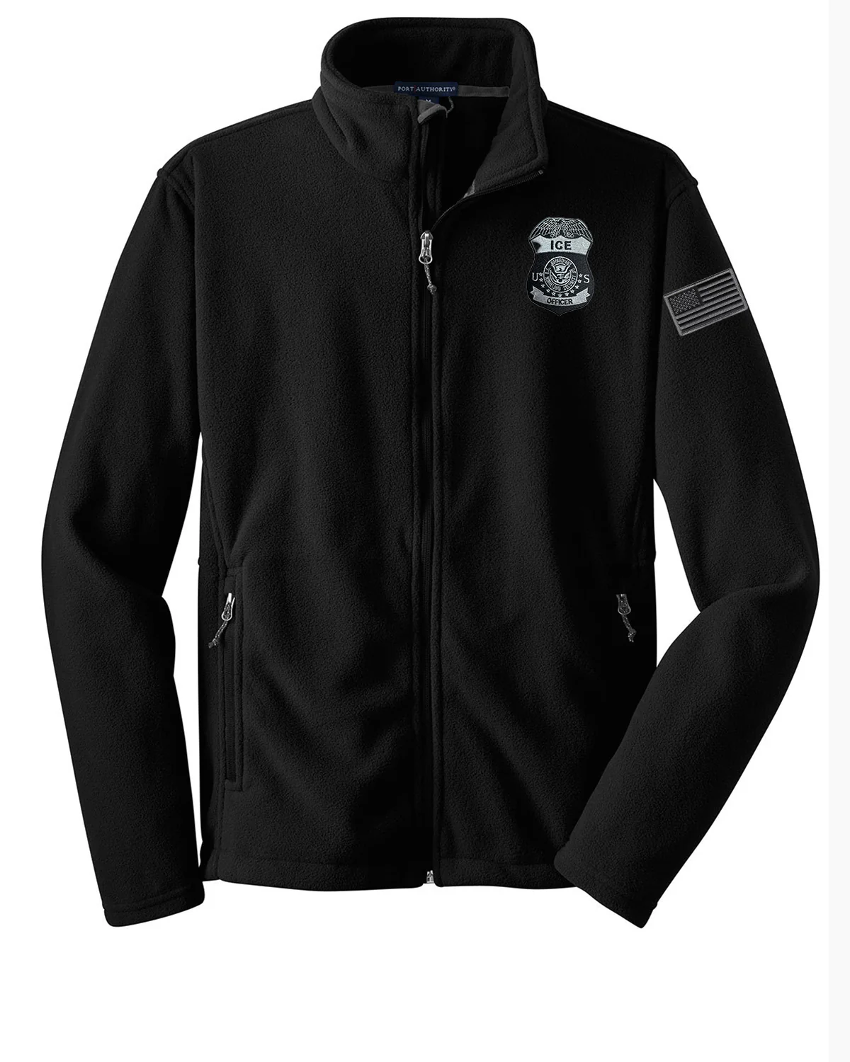 MEN'S ICE OFFICER BADGE FLEECE FULL ZIP JACKET-F217 - Image 4