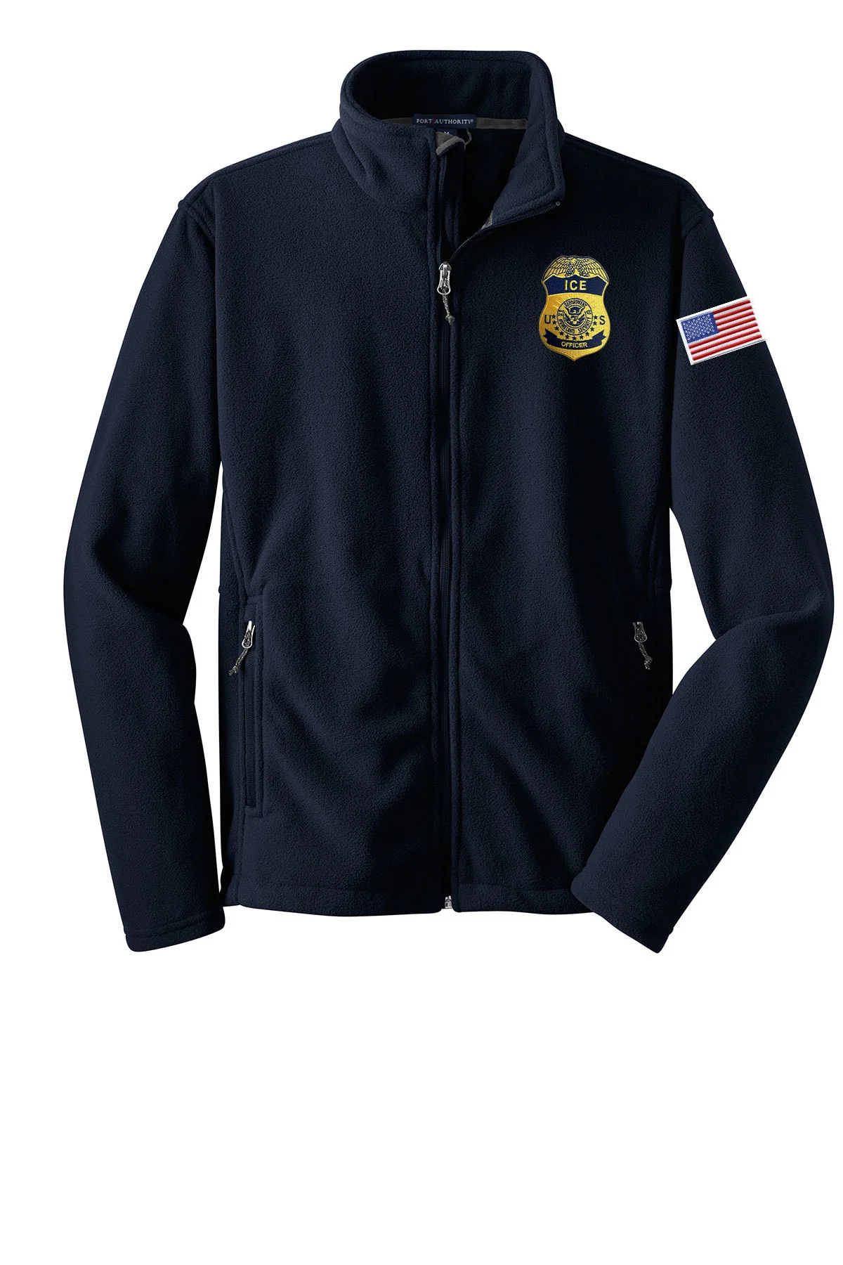 MEN'S ICE OFFICER BADGE FLEECE FULL ZIP JACKET-F217 - Image 5