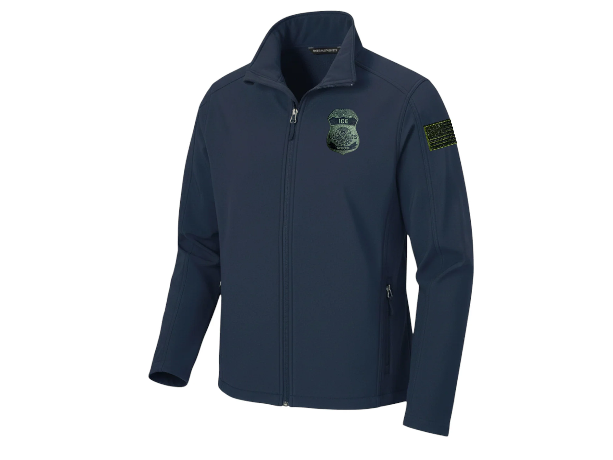 MEN'S ICE OFFICER BADGE SOFT SHELL JACKET-J317 - Image 14
