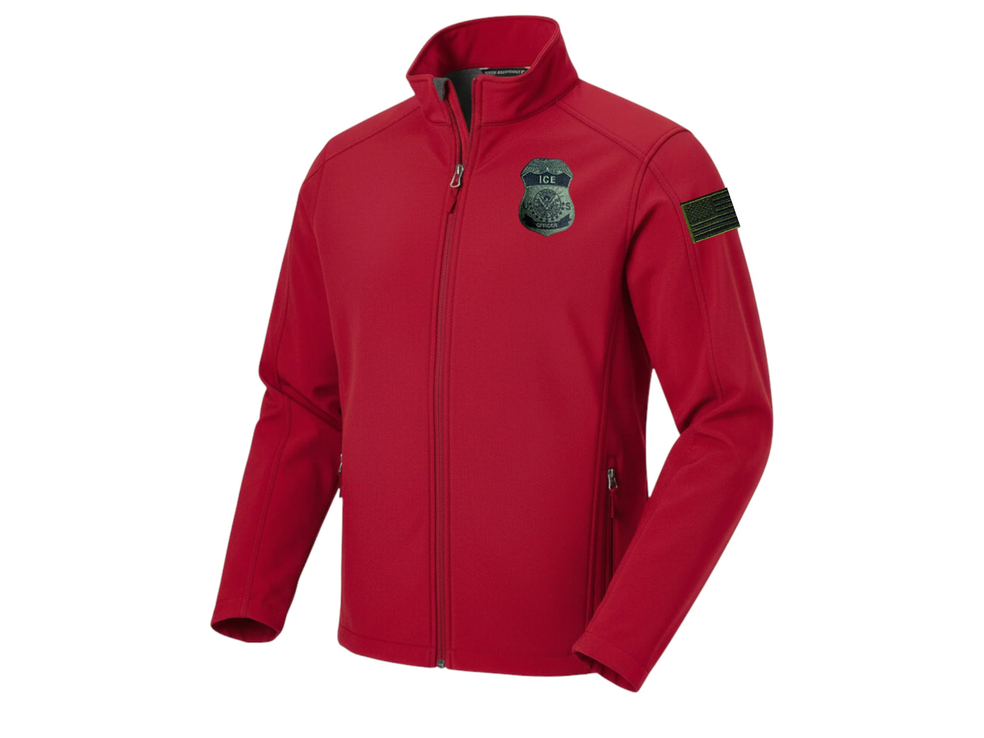MEN'S ICE OFFICER BADGE SOFT SHELL JACKET-J317 - Image 16