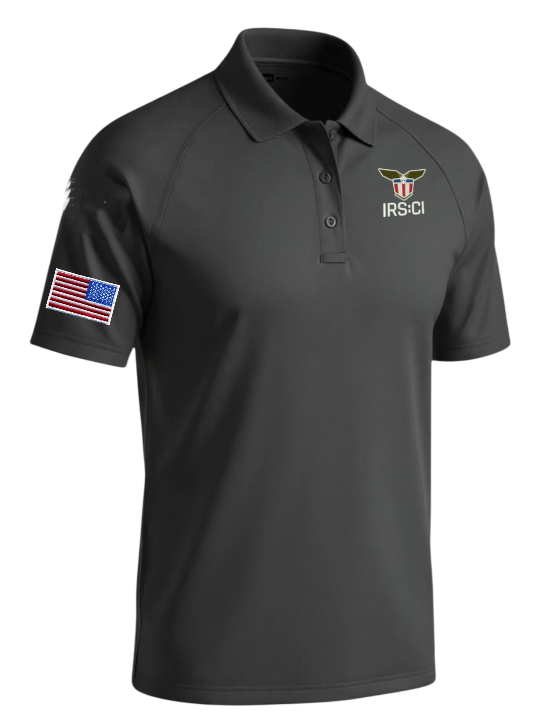 MEN'S IRS CI S/A SEAL W/ REV MULTI FLAG POLO-CS410 - Image 3