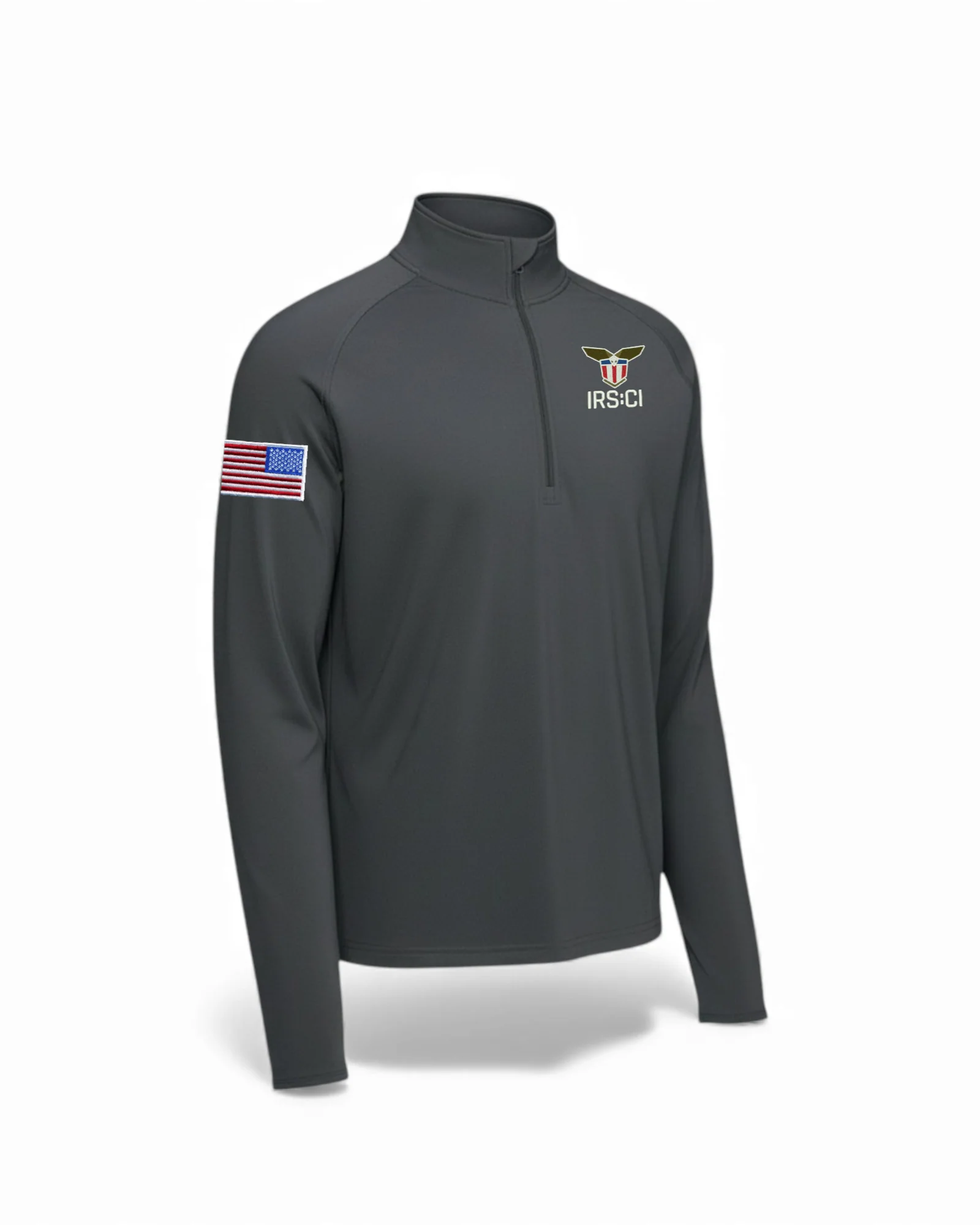 MEN'S IRS CI S/A SEAL W/ REV MULTI FLAG 1/4 ZIP PULLOVER-ST850 - Image 3