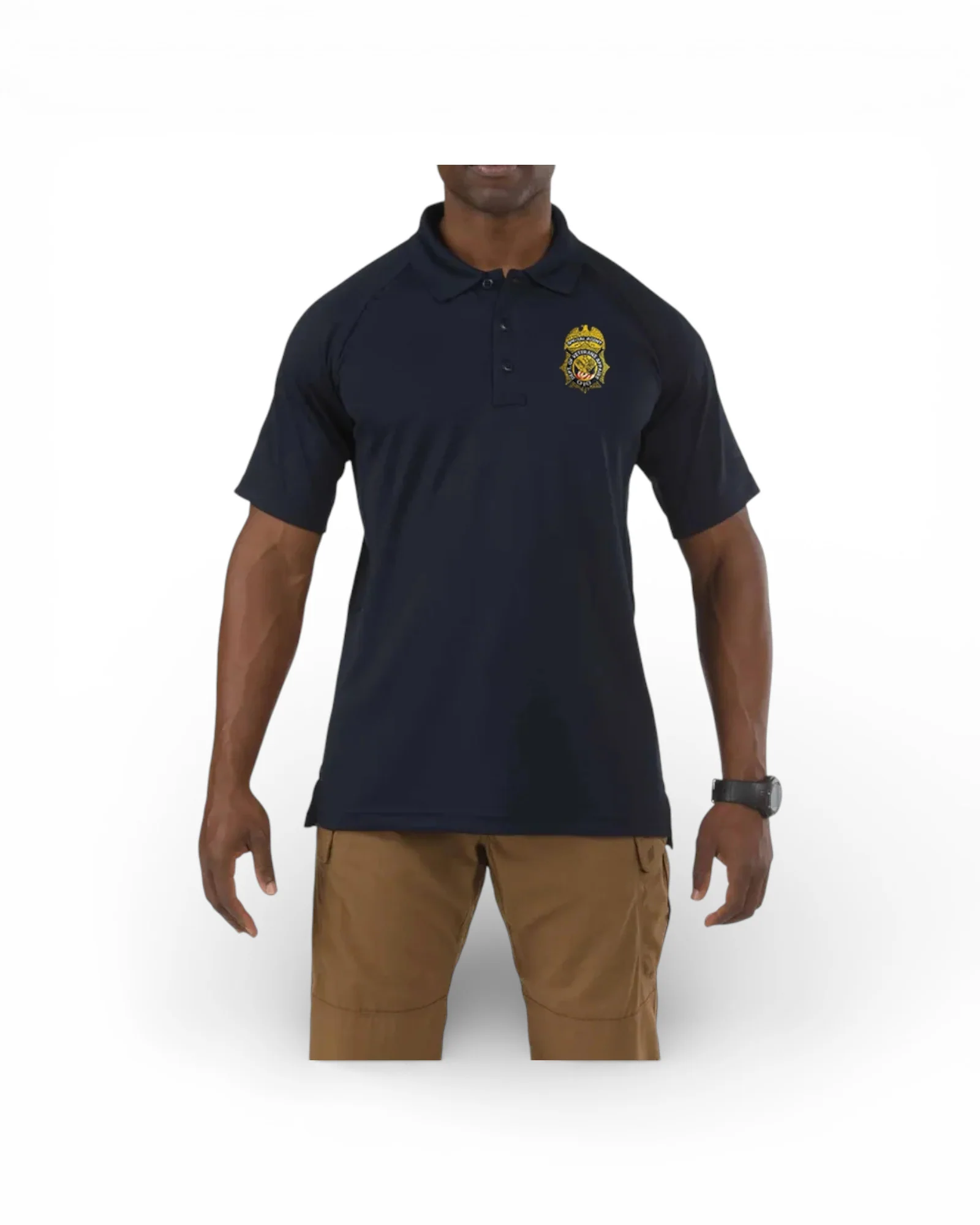MEN'S VA OIG BADGE ON 5.11 PERFORMANCE POLO SHORT SLEEVE CLEARANCE