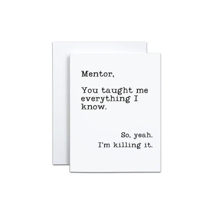 MENTOR CARD
