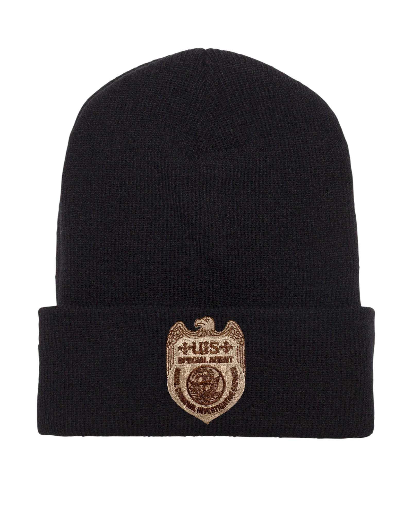 NCIS SPECIAL AGENT BADGE ON CUFFED KNIT BEANIE - Image 4
