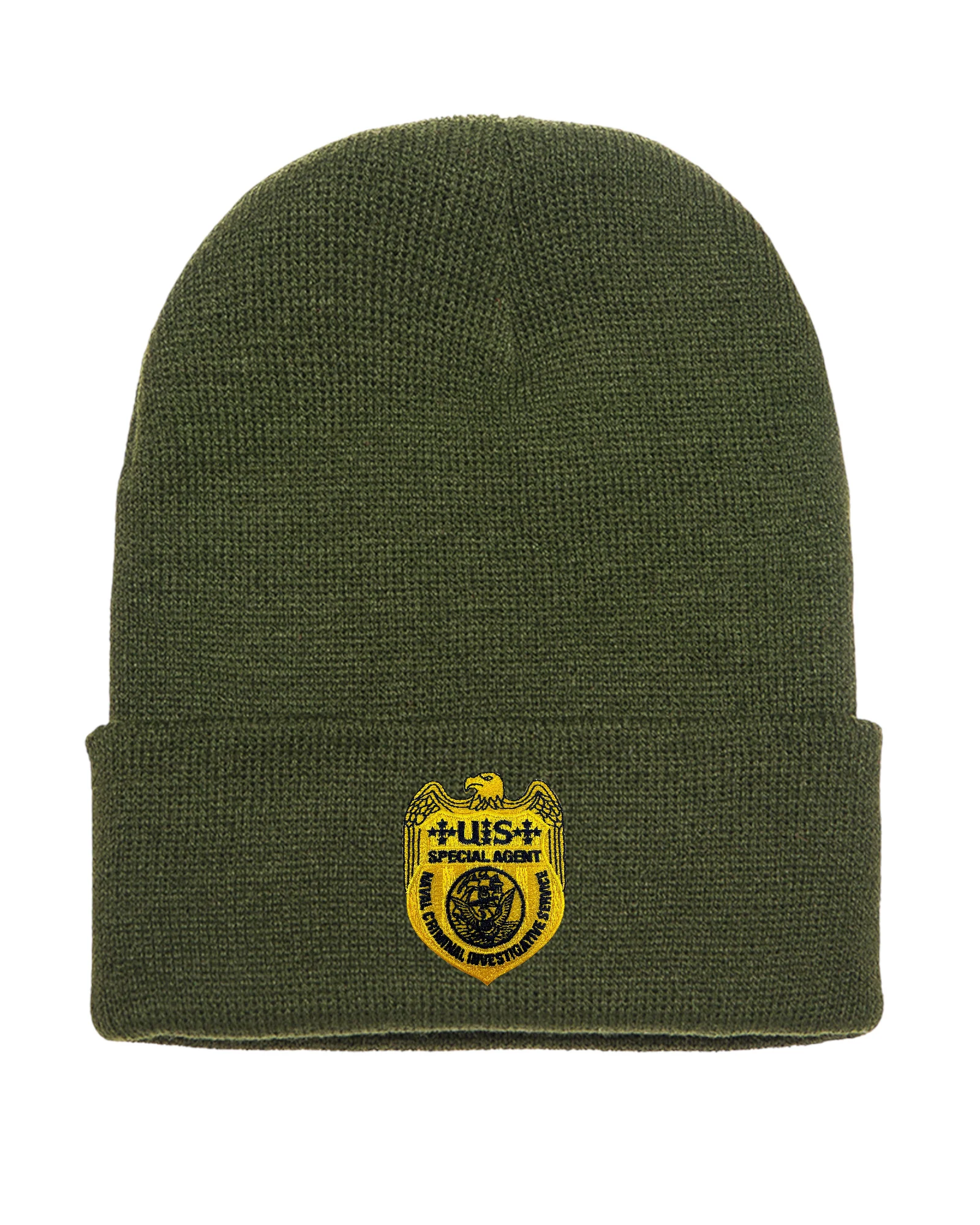 NCIS SPECIAL AGENT BADGE ON CUFFED KNIT BEANIE - Image 9