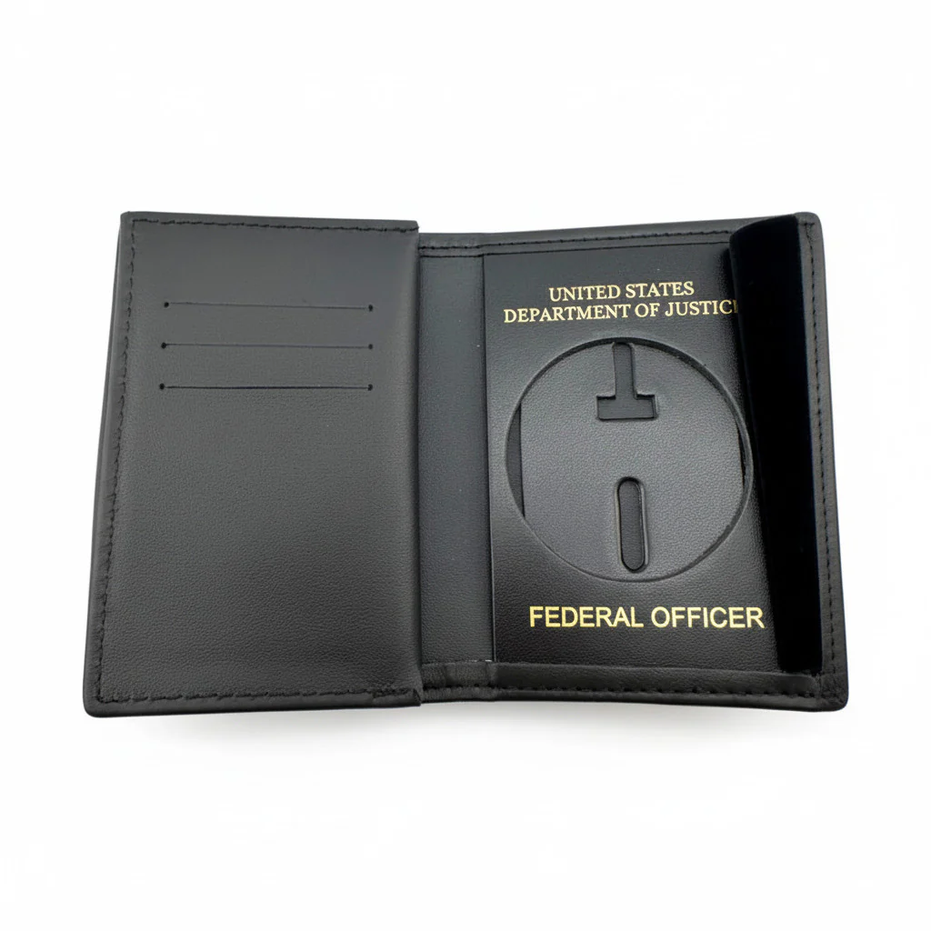 BOP BADGE WALLET 119-A USDOJ/FED OFFICER-BLACK