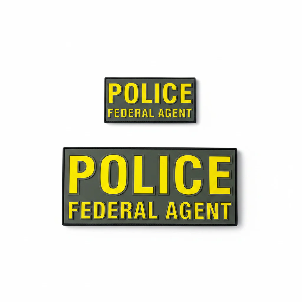 NEW! POLICE FEDERAL AGENT PVC PATCH SET - Image 3