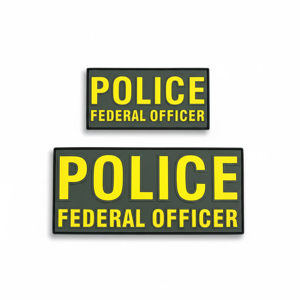 NEW! POLICE FEDERAL OFFICER PVC PATCH SET - Image 4