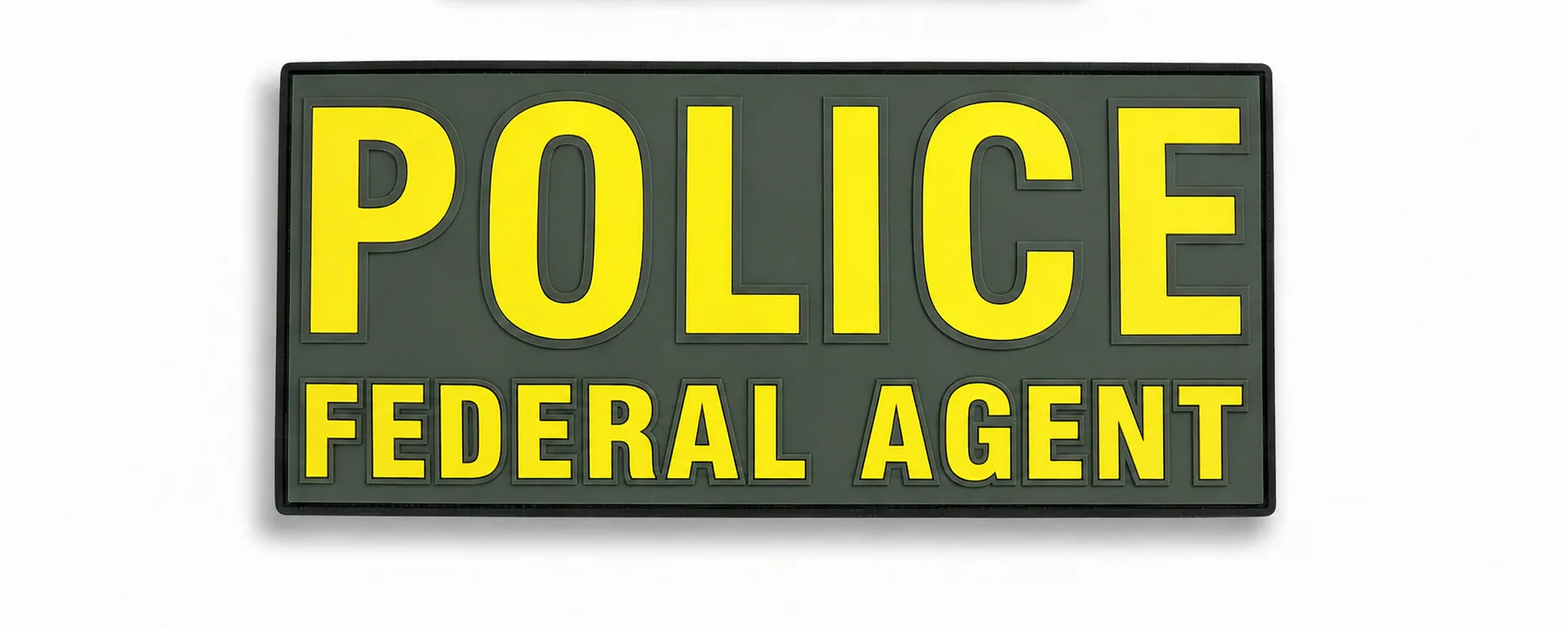 NEW! PVC POLICE FEDERAL AGENT 9"X4" - Image 2