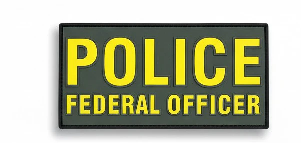 NEW! PVC POLICE FEDERAL OFFICER 9"X4" - Image 3