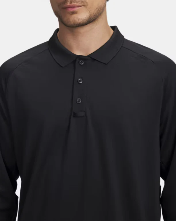 UA TACTICAL PERFORMACE LONG SLEEVE POLO-6004147 - Image 3