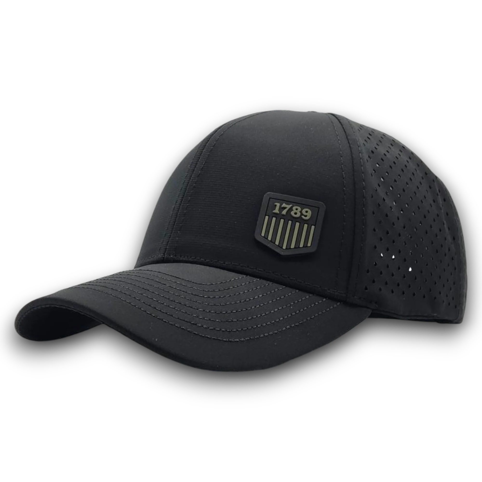 **NEW USMS PVC 1789 LOGO OD/BLACK SCS BRAND PERFORATED MESH HAT - Image 3