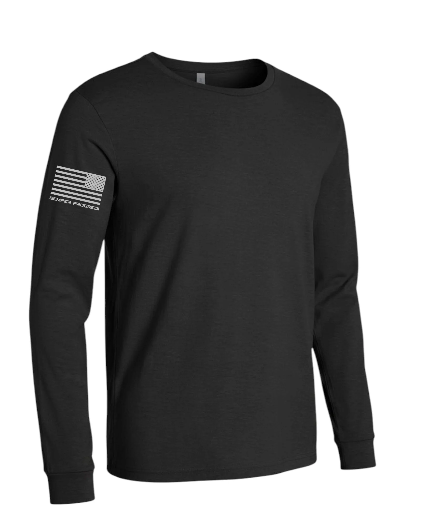NEXT LEVEL SEMPER PROGREDI REV FLAG LONG SLEEVE SHIRT-6211 ** FREE PVC PATCH - Image 3