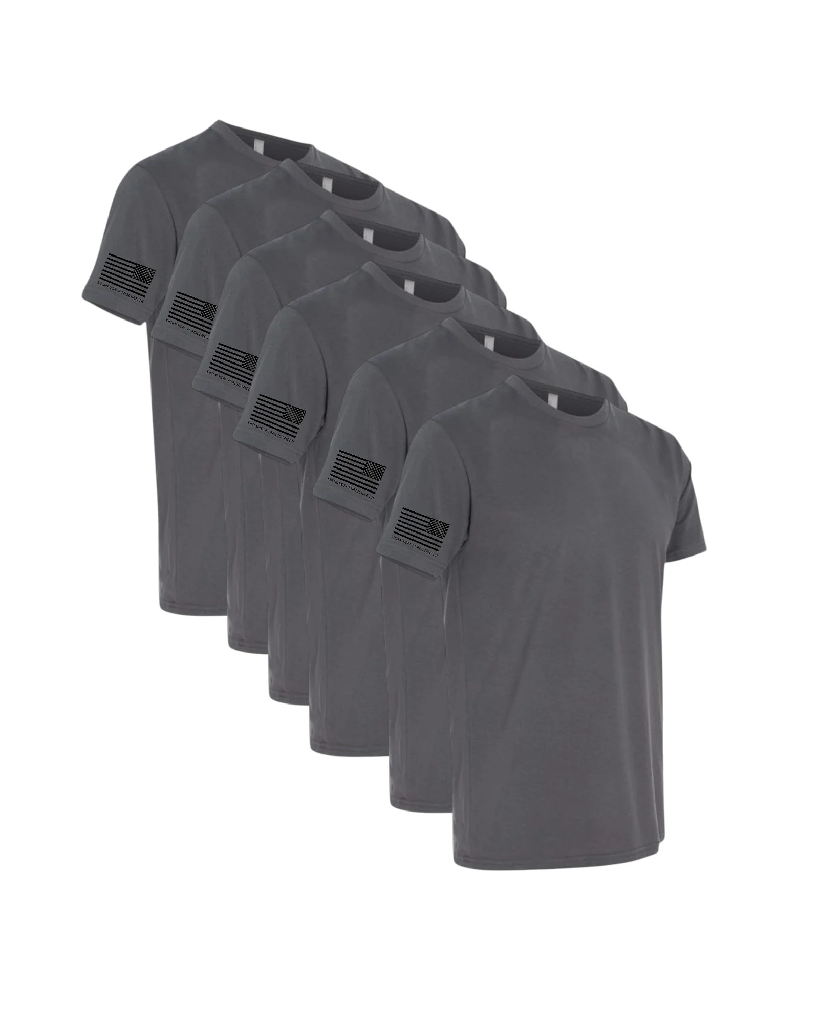 NEXT LEVEL 6 PACK SEMPER PROGREDI REV FLAG SHIRT-6410 ** FREE PVC PATCH - Image 3