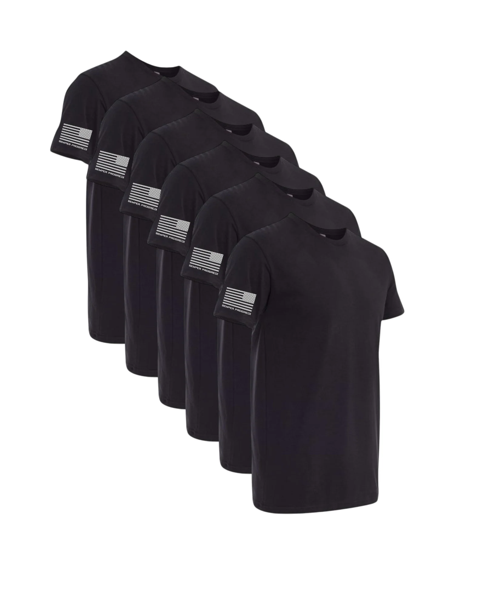 NEXT LEVEL 6 PACK SEMPER PROGREDI REV FLAG SHIRT-6410 ** FREE PVC PATCH - Image 4