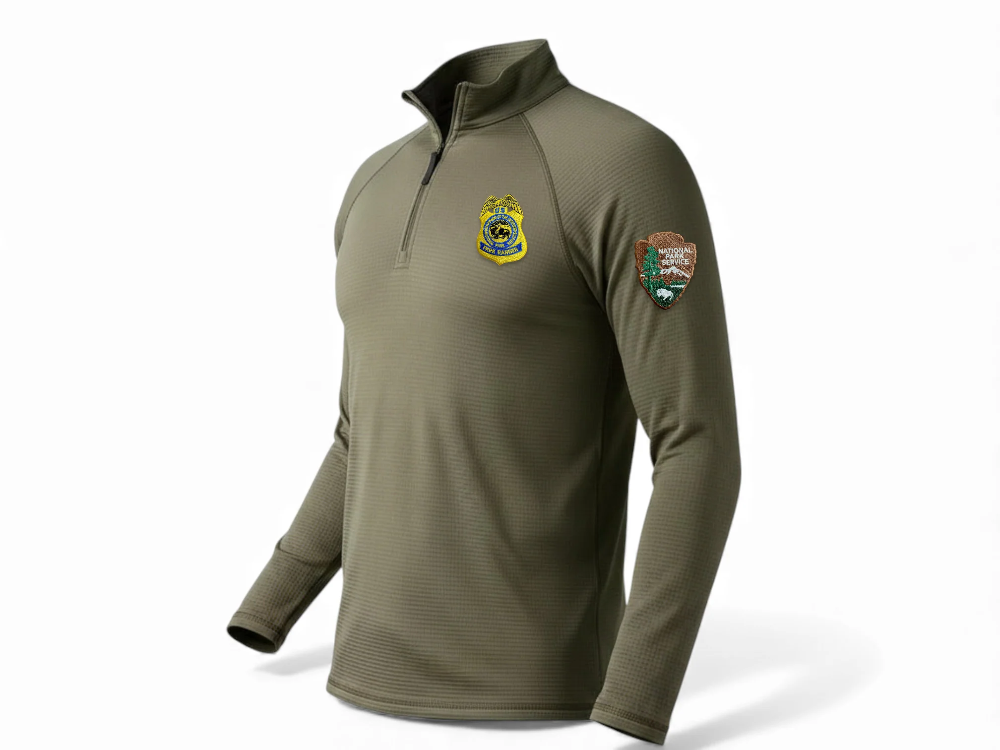 5.11 STRATOS 1/4 ZIP PULLOVER NPS GOLD BADGE - Image 2
