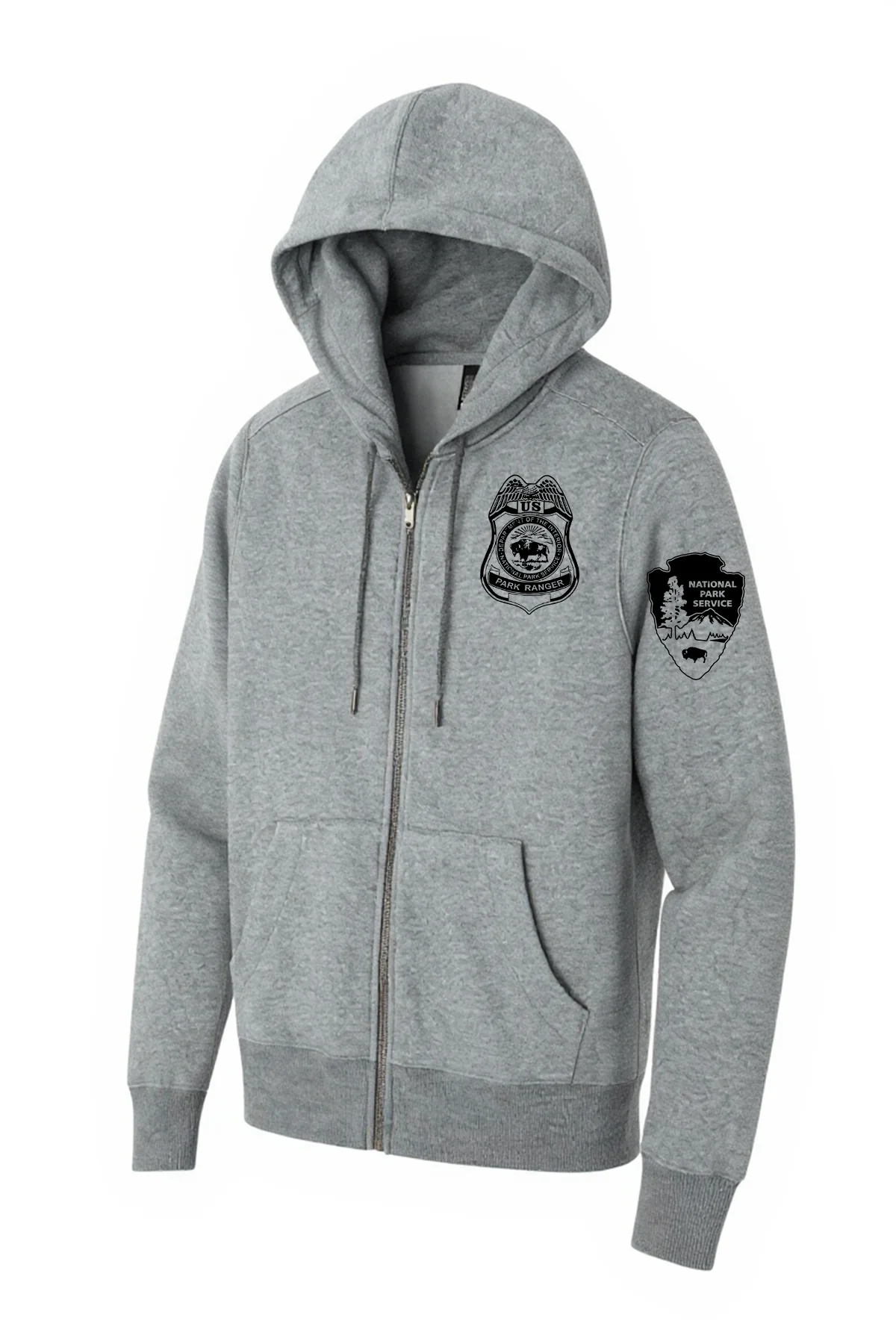 NPS PARK RANGER FULL ZIP HOODED SWEATSHIRT-DT1103 - Image 5