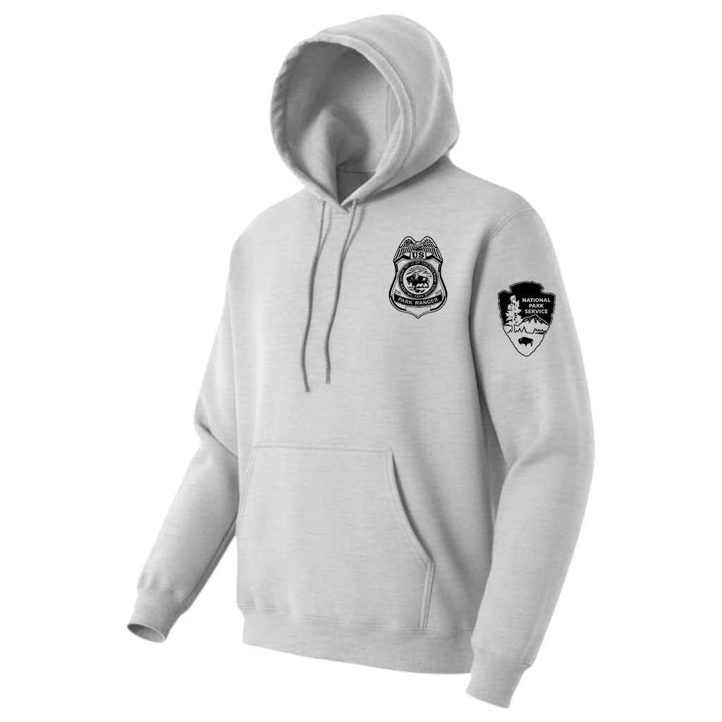 NPS PARK RANGER HOODED SWEATSHIRT 50/50 FLEECE-PC78H - Image 4