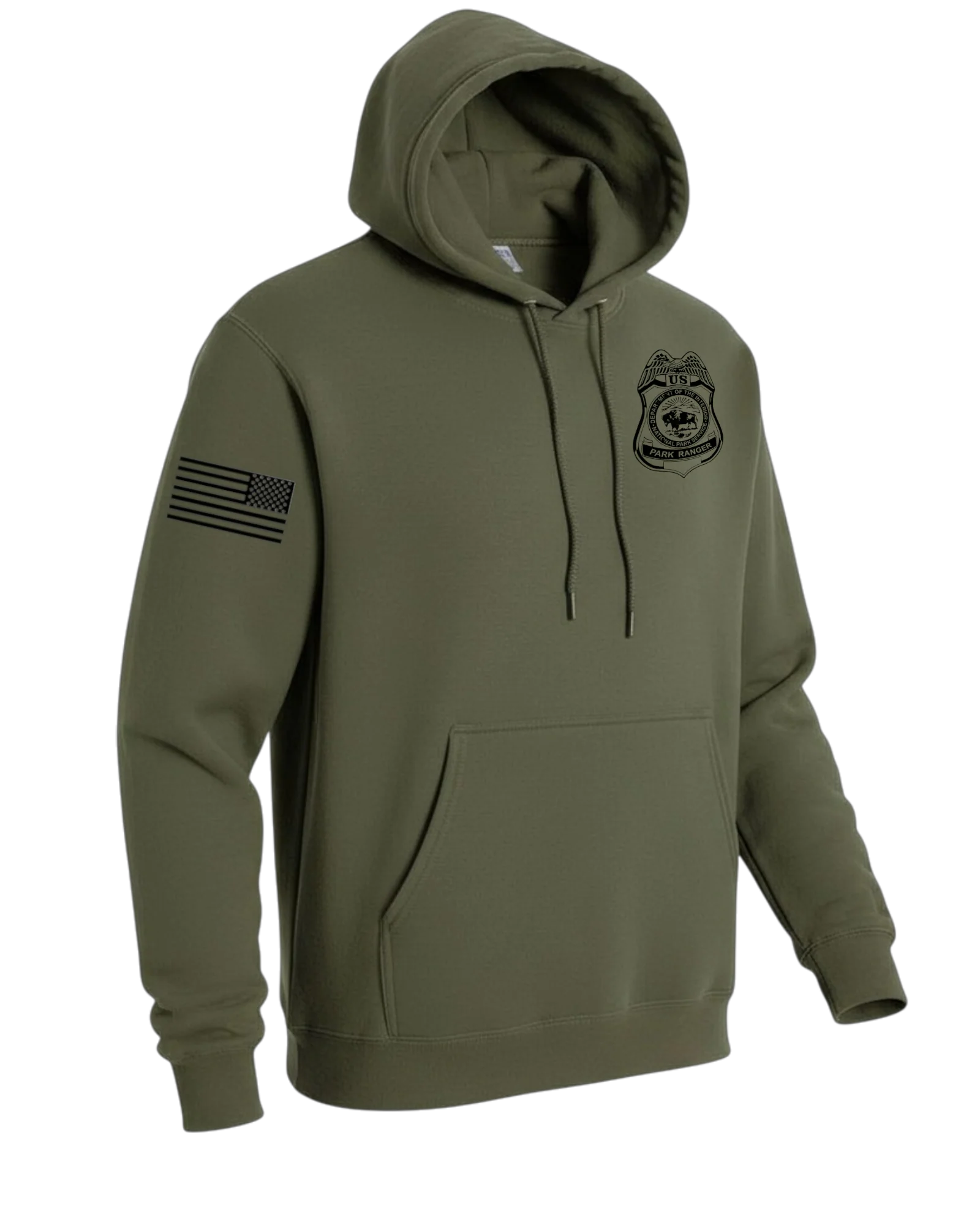 NPS PARK RANGER HOODED SWEATSHIRT 50/50 FLEECE-PC78H - Image 7