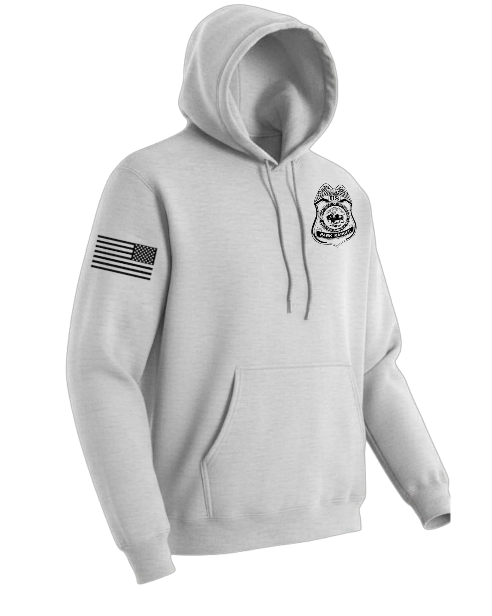 NPS PARK RANGER HOODED SWEATSHIRT 50/50 FLEECE-PC78H - Image 8