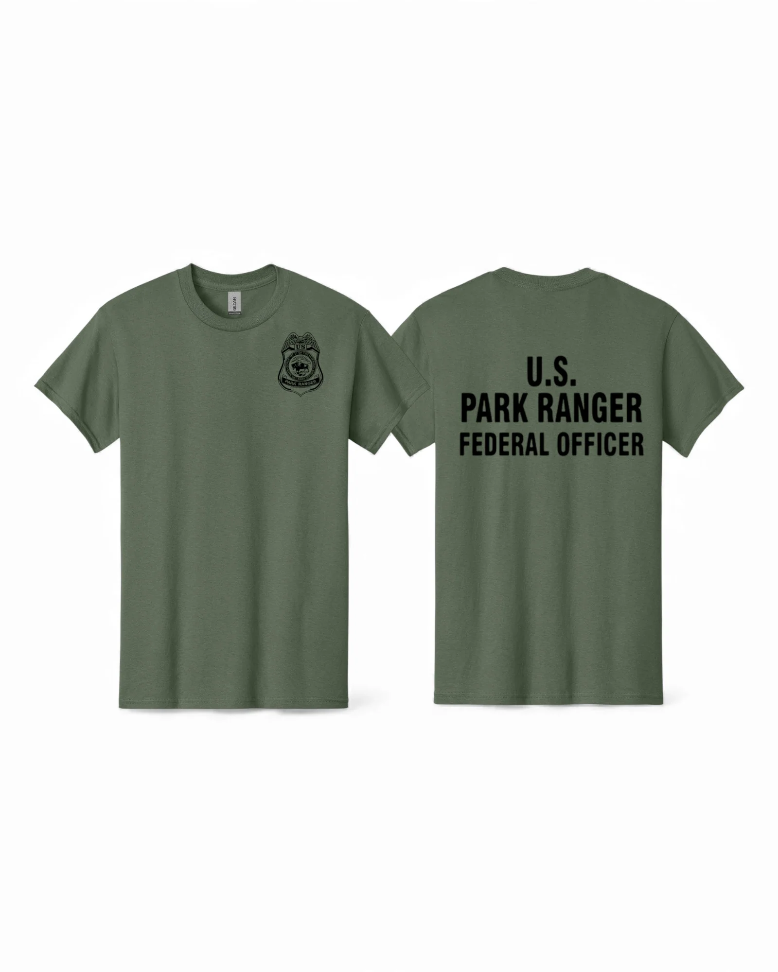 NPS US PARK RANGER FEDERAL OFFICER T-SHIRT BLACK INK - Image 2