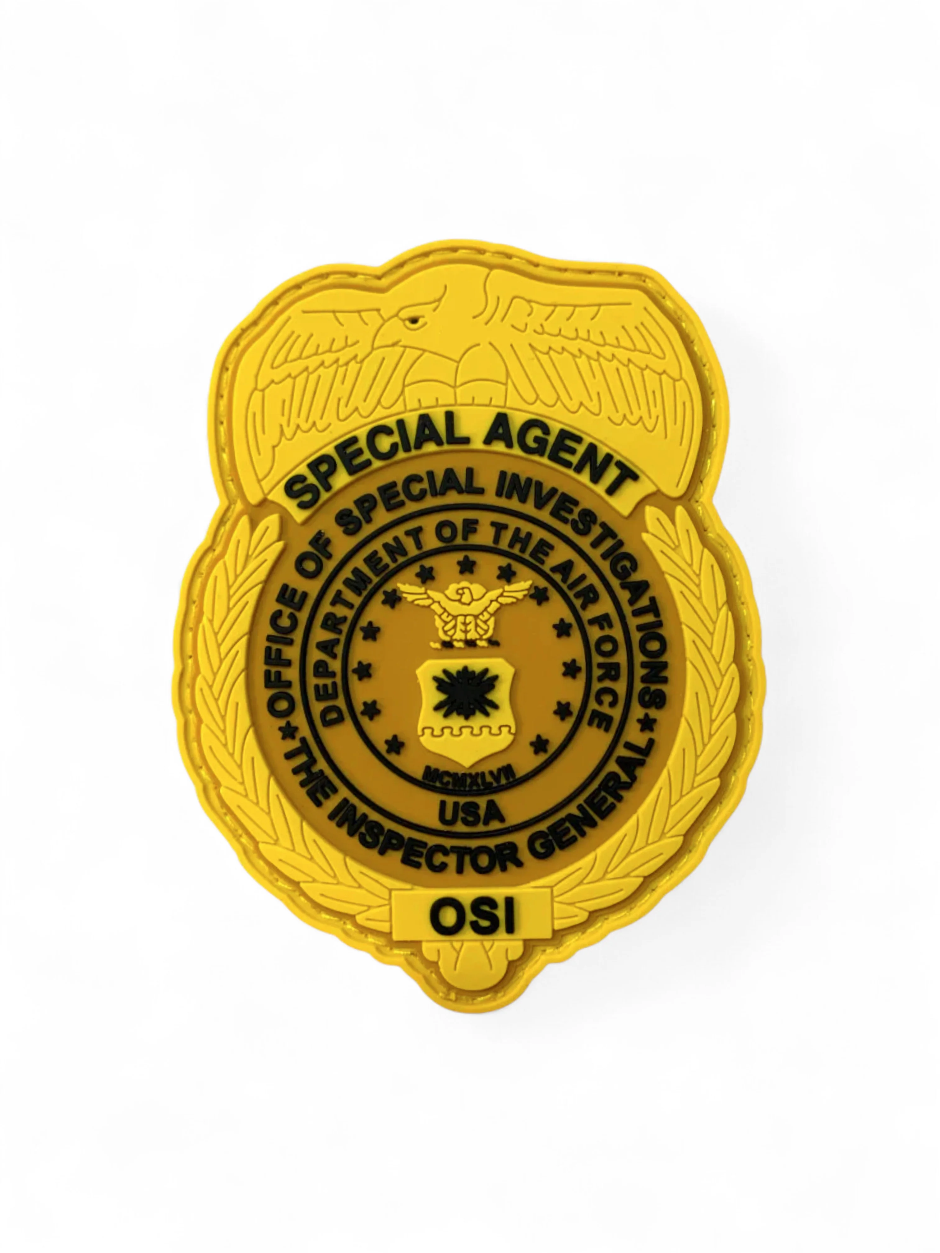 AF OSI PVC GOLD BADGE