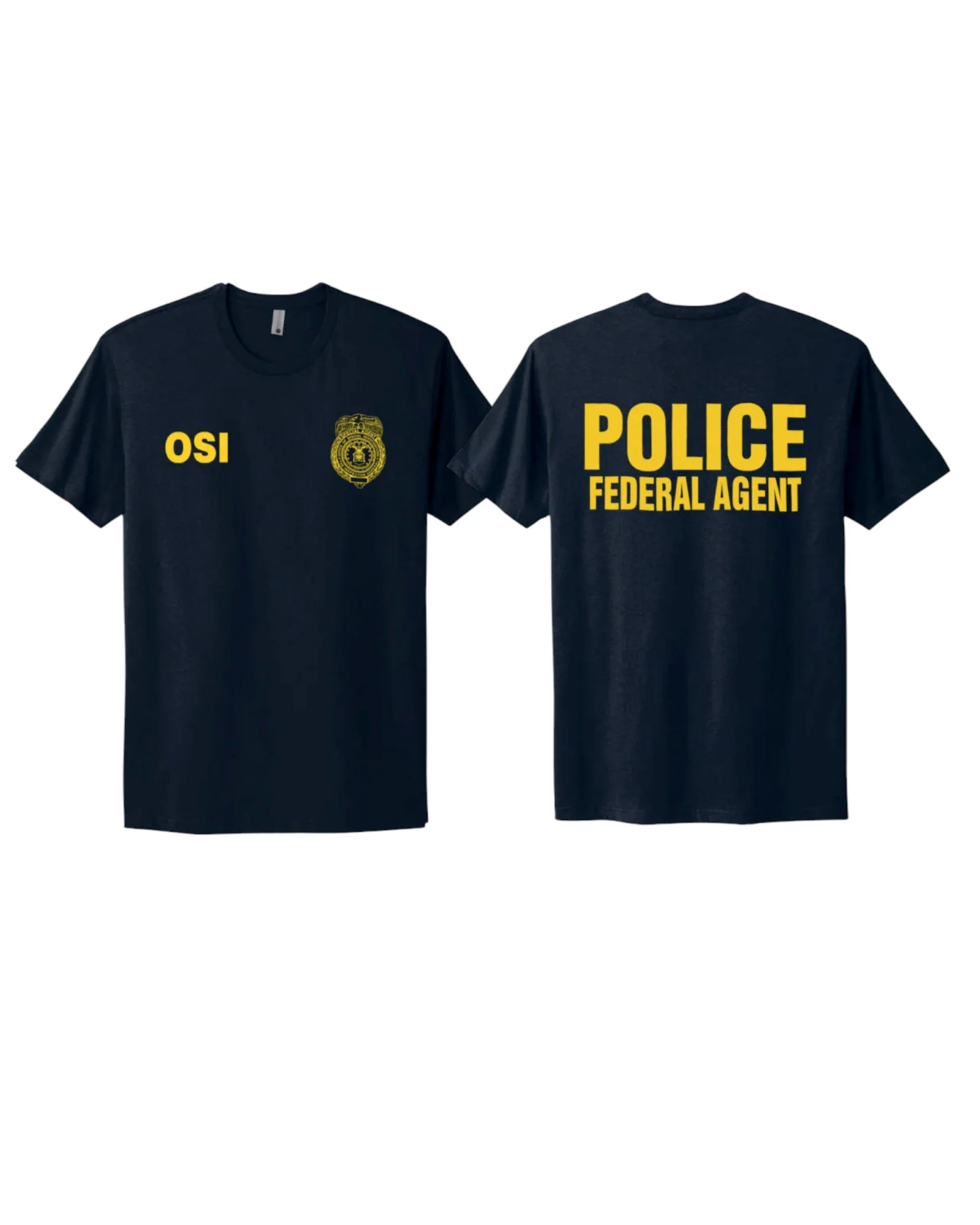 AF OSI RAID T-SHIRT NAVY BLUE/GOLD INK