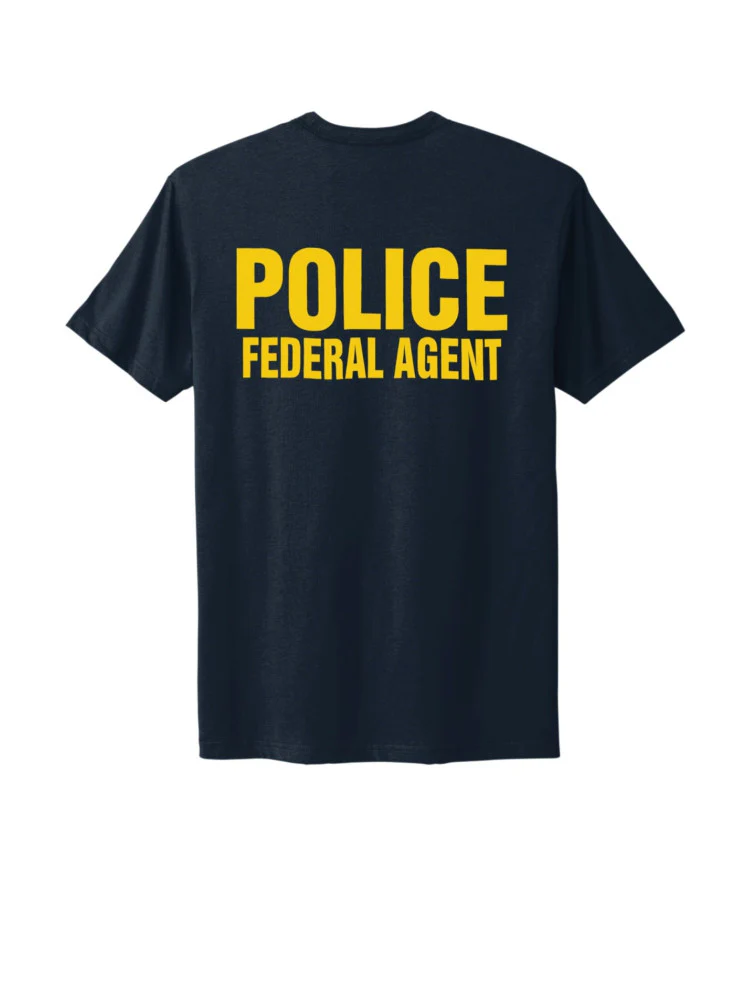 AF OSI RAID T-SHIRT NAVY BLUE/GOLD INK - Image 3