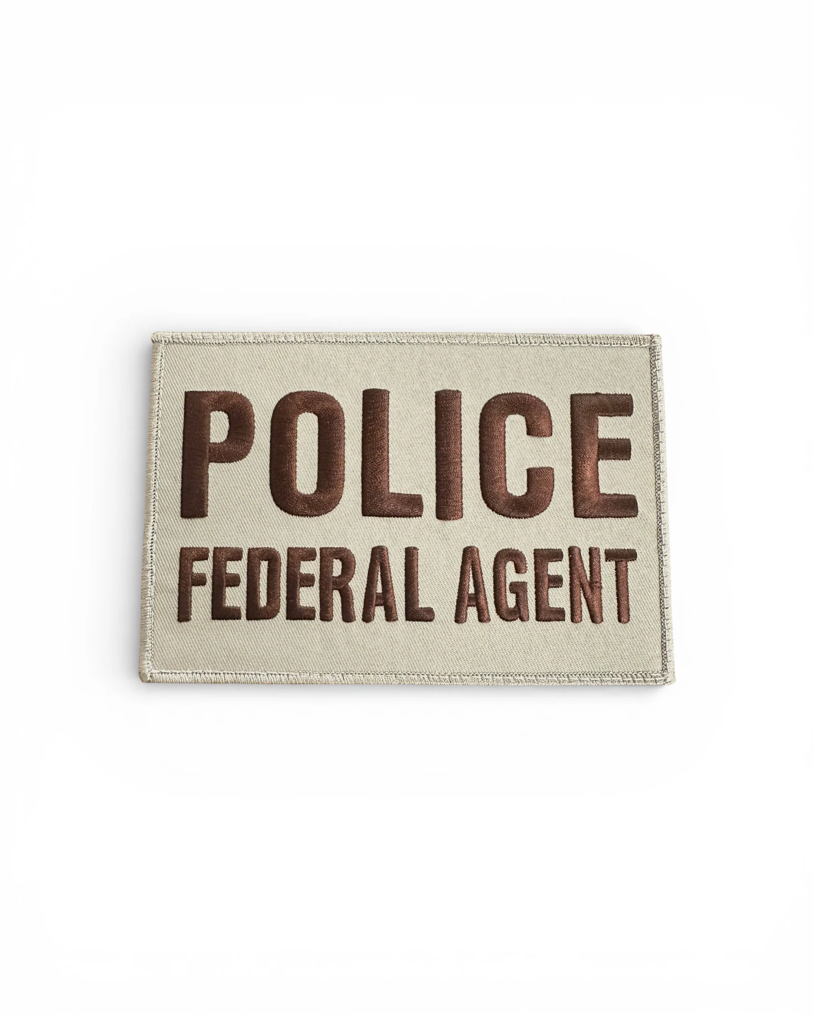 POLICE FEDERAL AGENT PATCH 6X4 W/ VELCRO-CLEARANCE