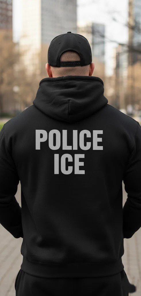 POLICE ICE FULL ZIP HOODED SWEATSHIRT-DT1103 - Image 6