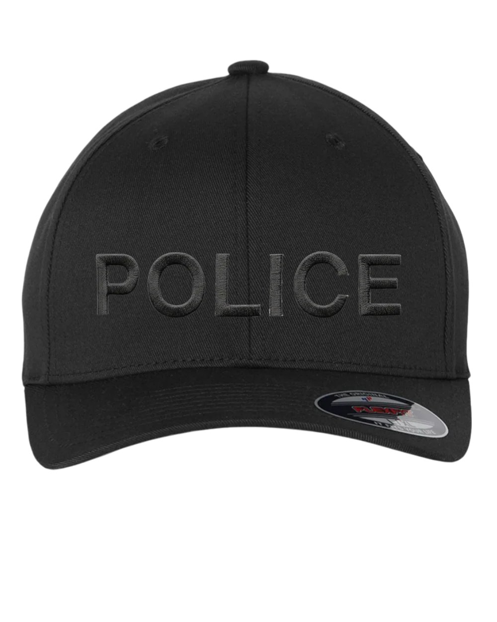 POLICE (LETTERS) ON FLEXFIT HAT-6277 - Image 3