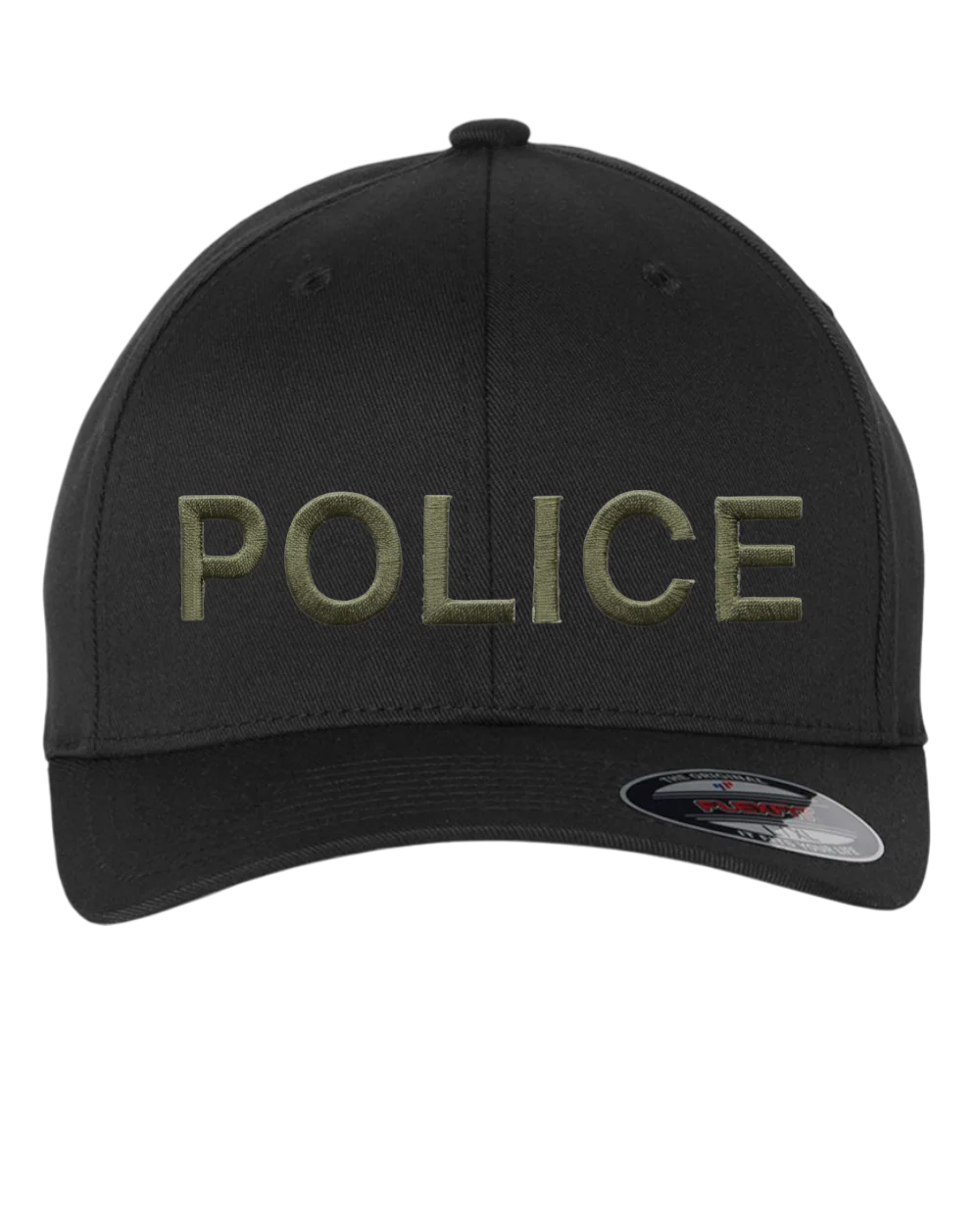 POLICE (LETTERS) ON FLEXFIT HAT-6277 - Image 4