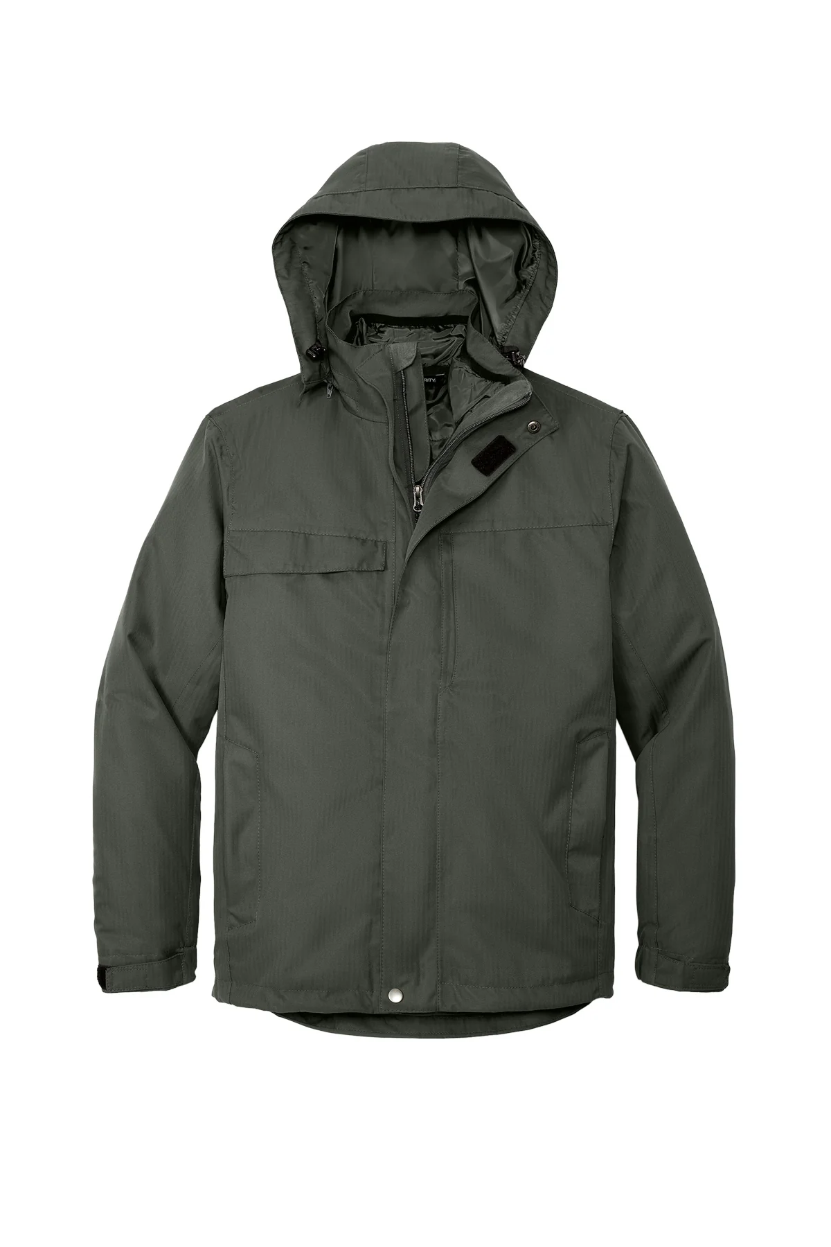 PORT AUTHORITY HERRINGBONE 3-IN-1 PARKA-J302 - Image 5