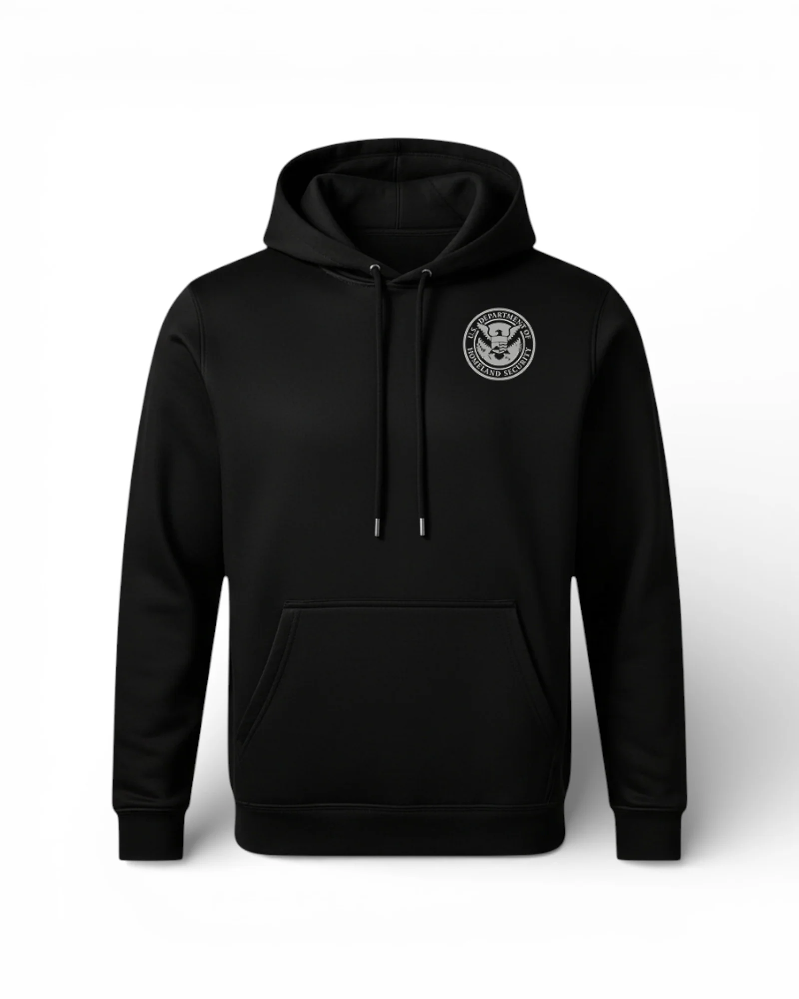 PRINTED DHS SEAL ON WICKING HOODED PULLOVER F244