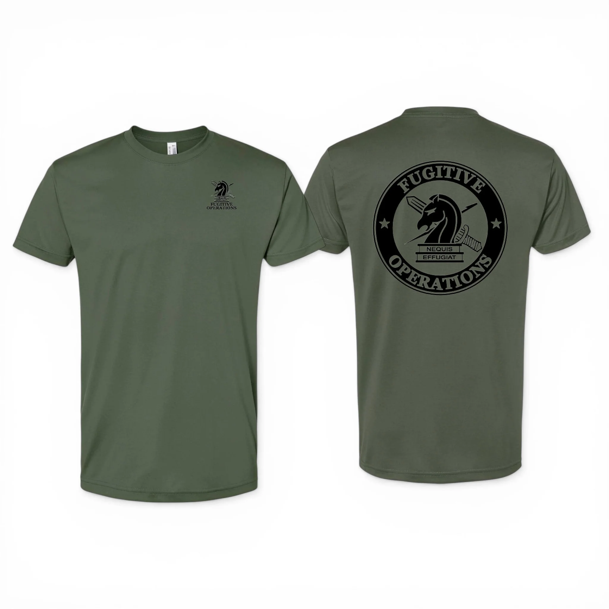 PRINTED ICE FUGITIVE OPS MADE IN THE USA PERFOMANCE T-SHIRT BA5300 CLEARANCE - Image 3