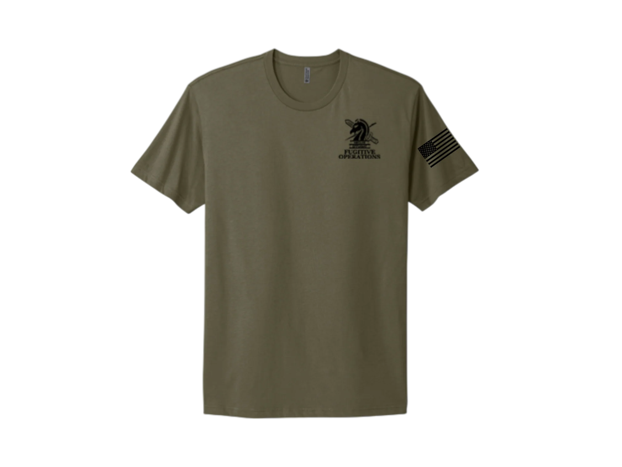 PRINTED ICE FUGITIVE OPS POLICE AGENCY RAID T-SHIRT NEXT LEVEL SOFT COTTON 3600 - Image 3