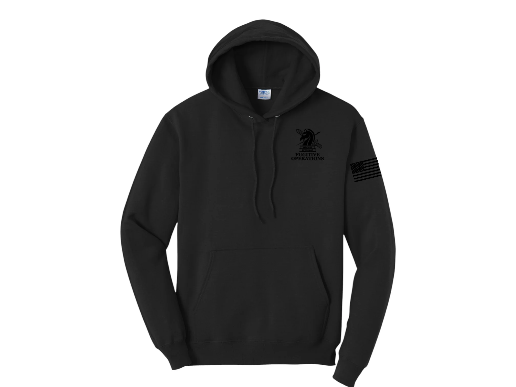PRINTED ICE FUGITIVE OPS POLICE HOODED SWEATSHIRT 50/50 FLEECE PC78H - Image 6