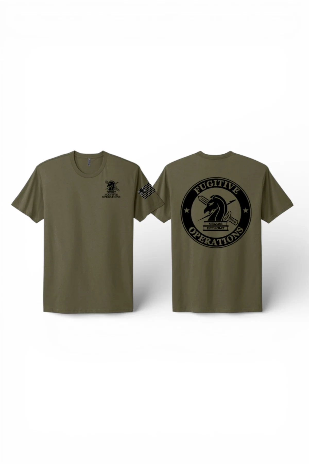 PRINTED ICE FUGITIVE OPS T-SHIRT NEXT LEVEL SOFT COTTON 3600