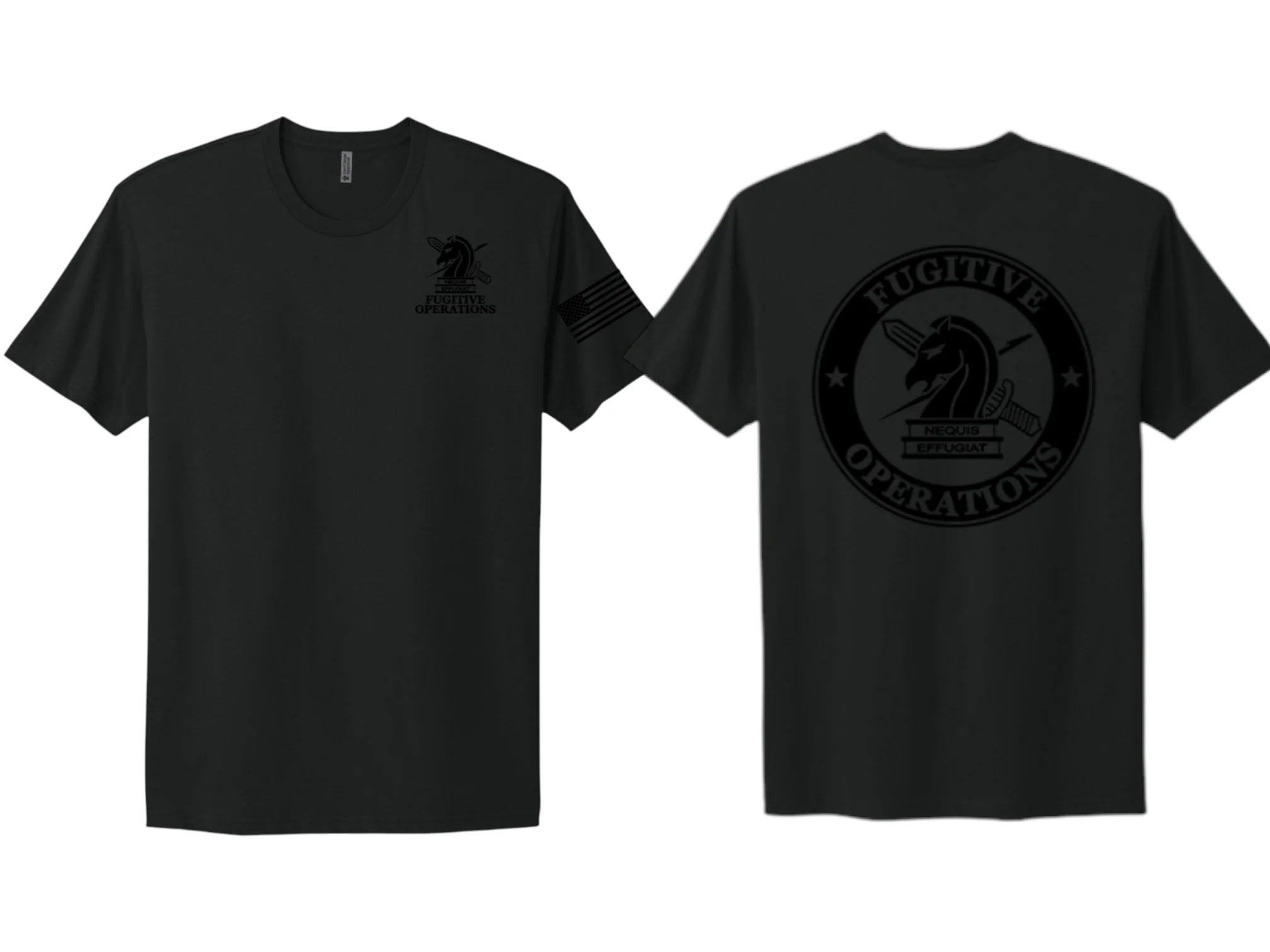 PRINTED ICE FUGITIVE OPS T-SHIRT NEXT LEVEL SOFT COTTON 3600 - Image 2