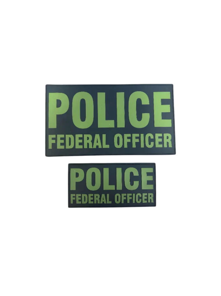 PVC POLICE FEDERAL OFFICER PATCH SET - Image 2