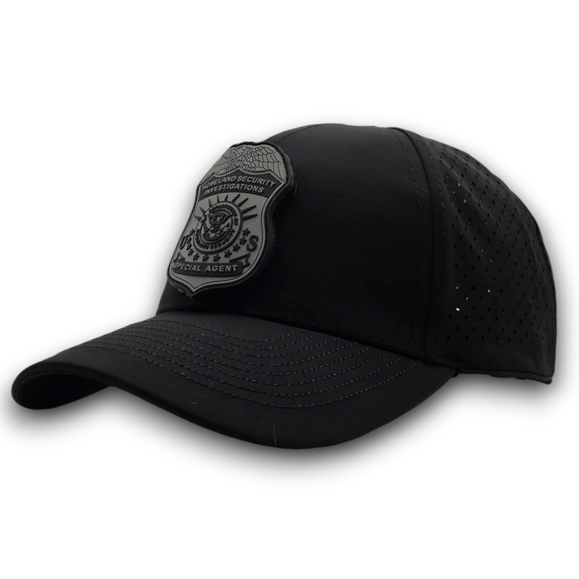 SCS BRAND PERFORATED MESH HAT W/ INTERCHANGEABLE HSI BADGE PVC PATCH - Image 5