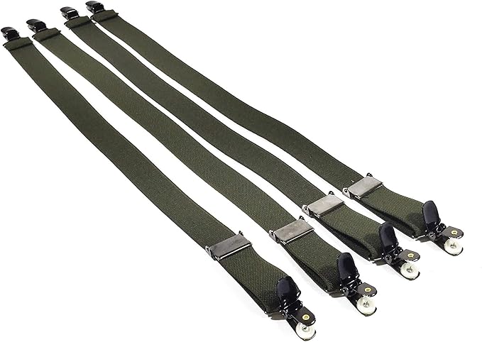 SHIRT LOCK SUPER SHIRT STAY GARTERS MILITARY STYLE