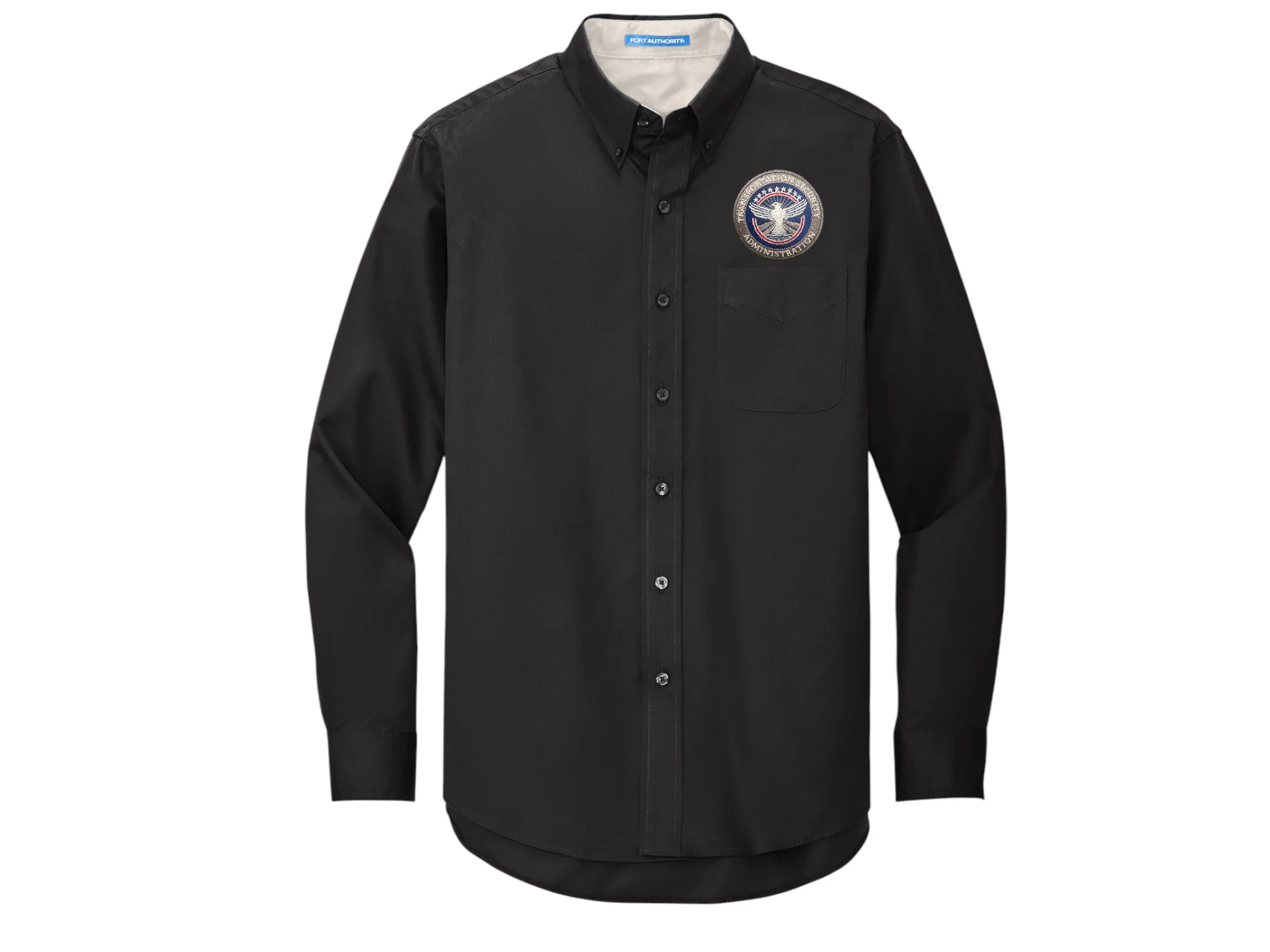TSA INSIGNIA ON LONGSLEEVE TWILL BUTTON UP DRESS SHIRT-S608 - Image 16