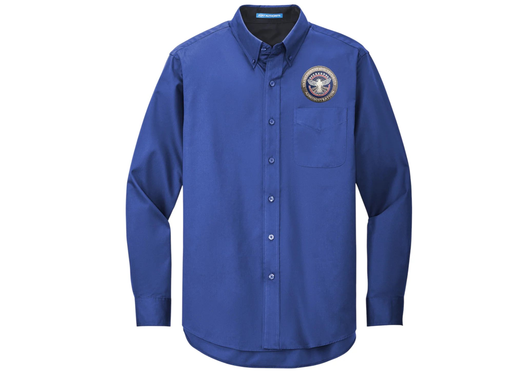 TSA INSIGNIA ON LONGSLEEVE TWILL BUTTON UP DRESS SHIRT-S608 - Image 22