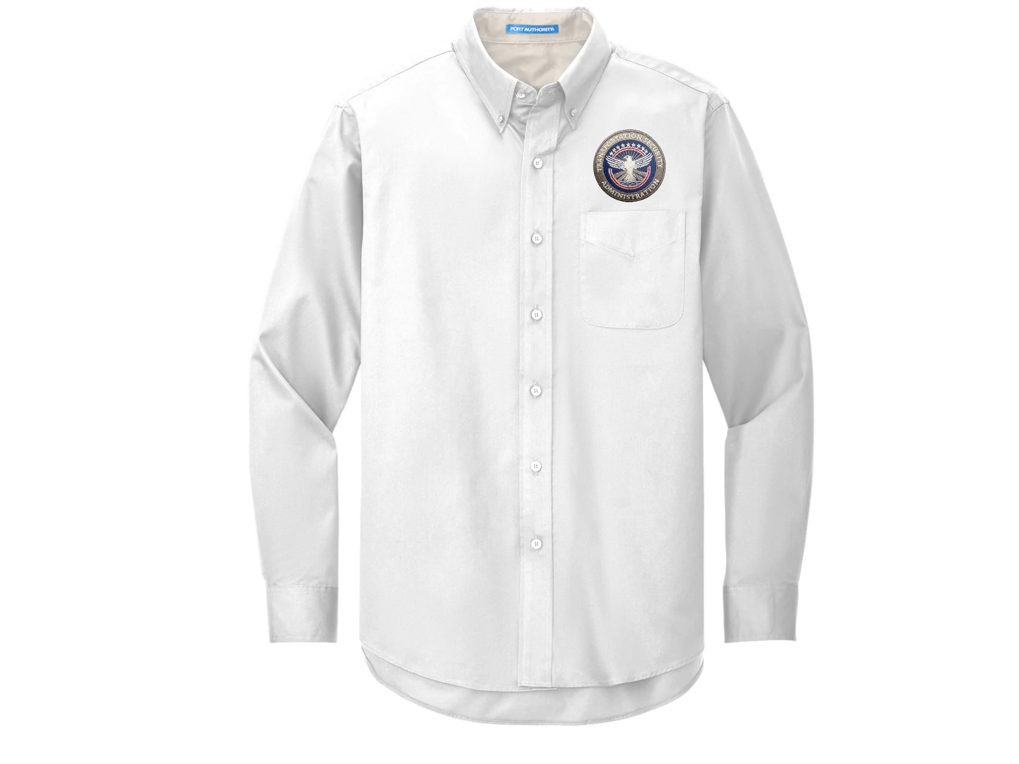 TSA INSIGNIA ON LONGSLEEVE TWILL BUTTON UP DRESS SHIRT-S608 - Image 27
